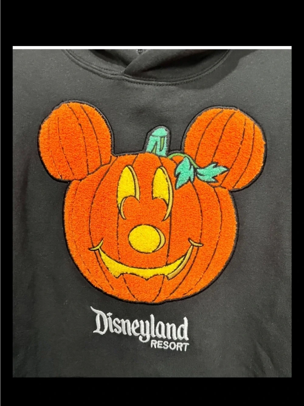 Disney Parks Disneyland 2026 Halloween MickeyMouse Pumpkin pullover Hoodie Larg